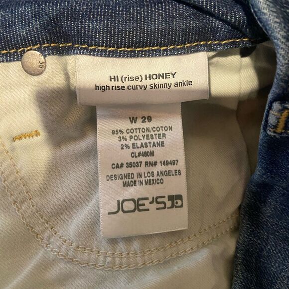 Joe's Jeans Women’s Hi (Rise) Honey Curvy Skinny Ankle Jeans sz 29 in Joni - Picture 7 of 9